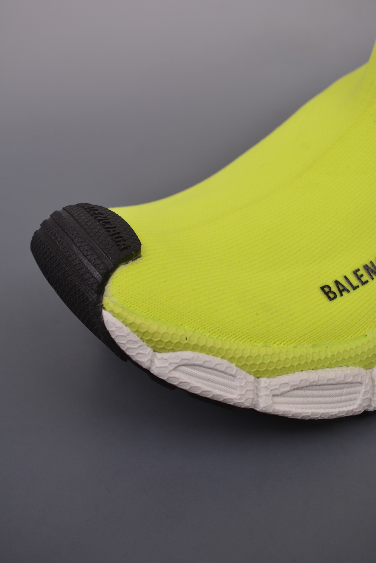 BALENCIAGA 3XL Knit Mid Sneakers Fluorescent Yellow