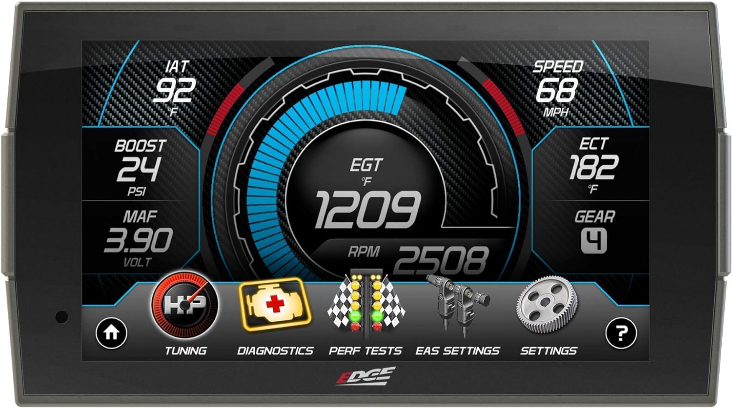 Edge Insight Digital Gauge Compatible with 1996 & Up OBD-II Vehicles