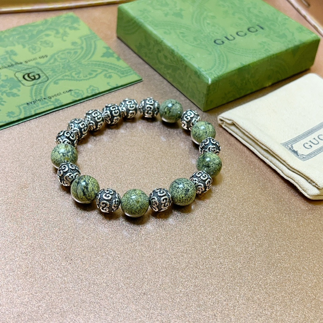 Gucci Natural Stone Herba Rosmarine Bracelet