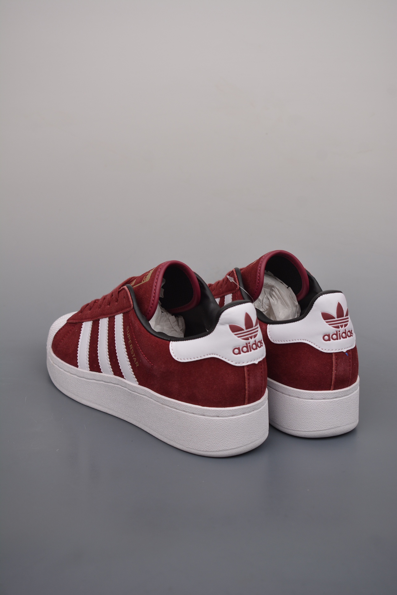Adidas Originals Superstar XLG Burgundy Red and White IE9872