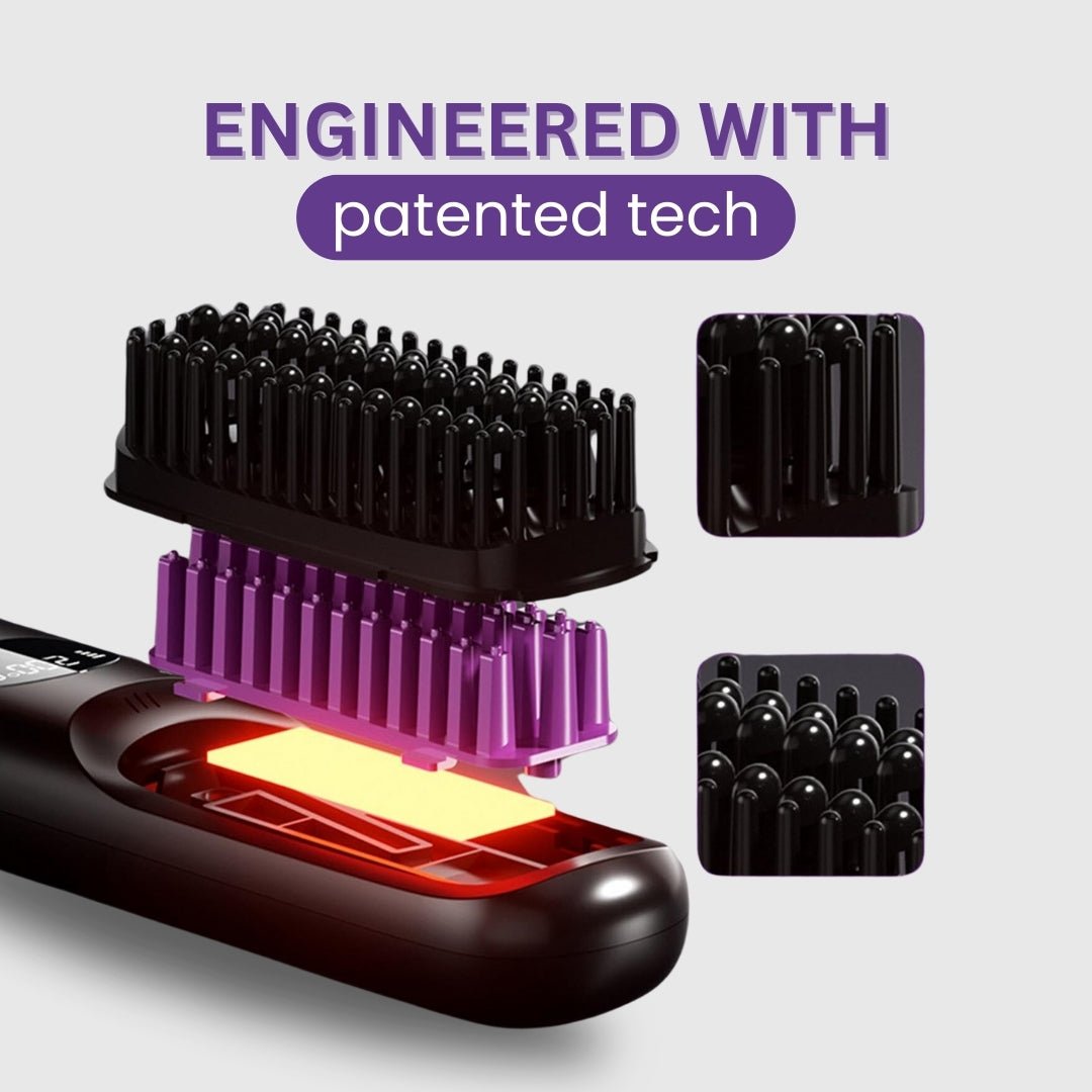 Portable Straightener Brush - GoBrush PRO