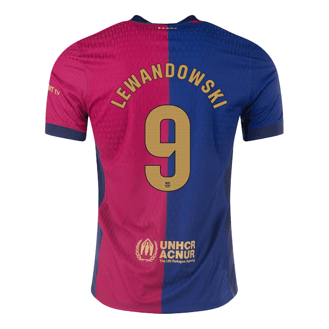 Player Edition LEWANDOWSKI #9 Barcelona Football Shirt 2024/25