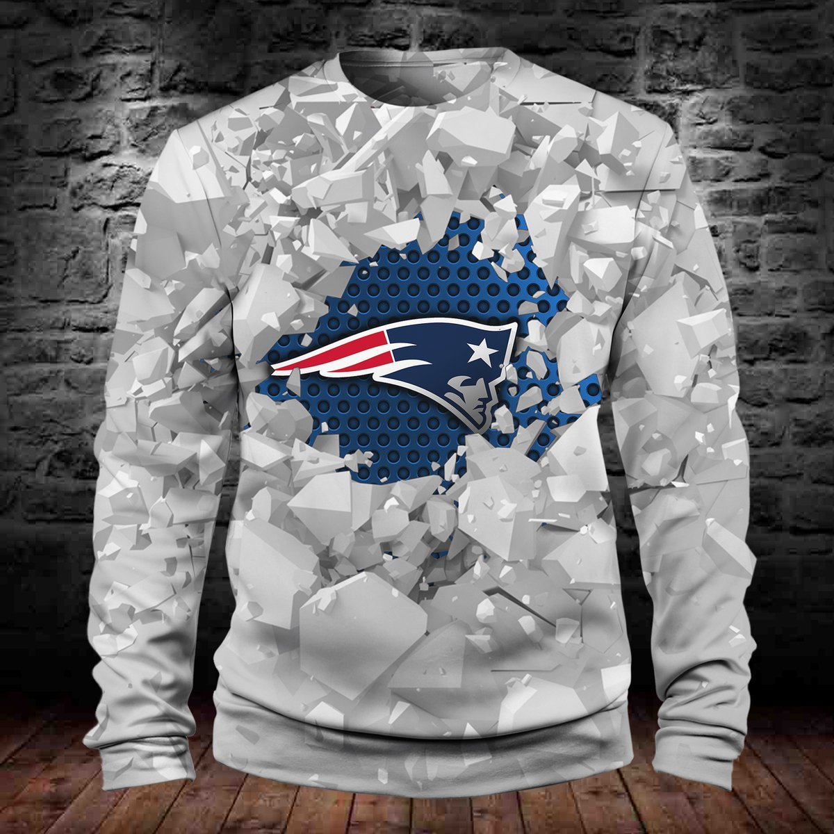 PATRIOTS HOODIE 3D ICE2