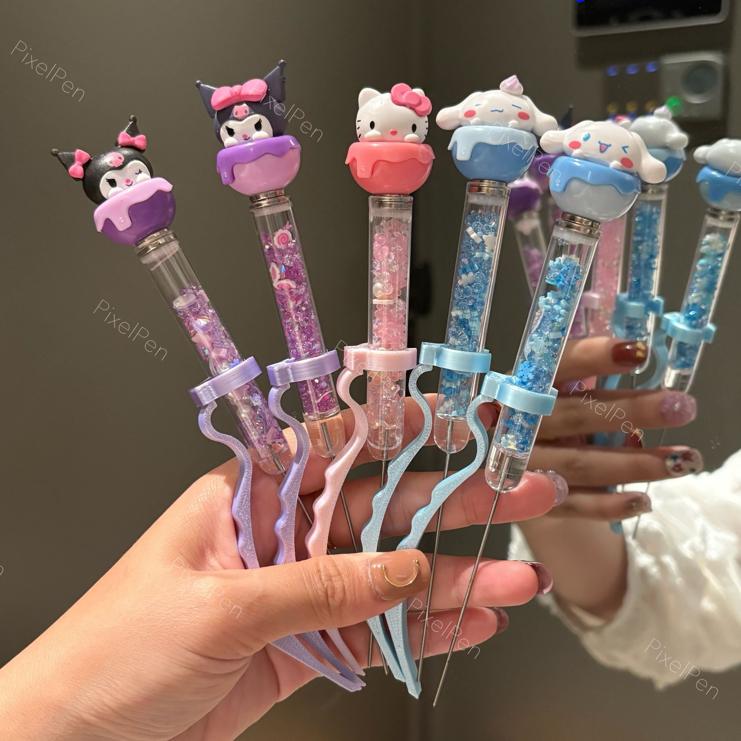 【5mm】PixelPen Magnetic Grip Piecing Bean Pen Tool 5mm for big beans | kitty series