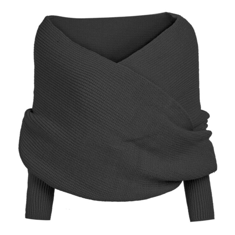 (🔥Christmas Hot Sale-50% OFF)Knitted Wrap Scarf With Sleeves[Free Size]-BUY 2 FREE SHIPPING