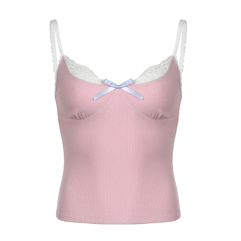 Super Sweet Bow Lace Cami