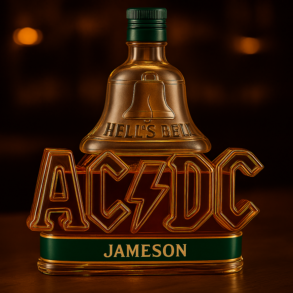 AC⚡DC HELL’S BELL Whiskey Bottle