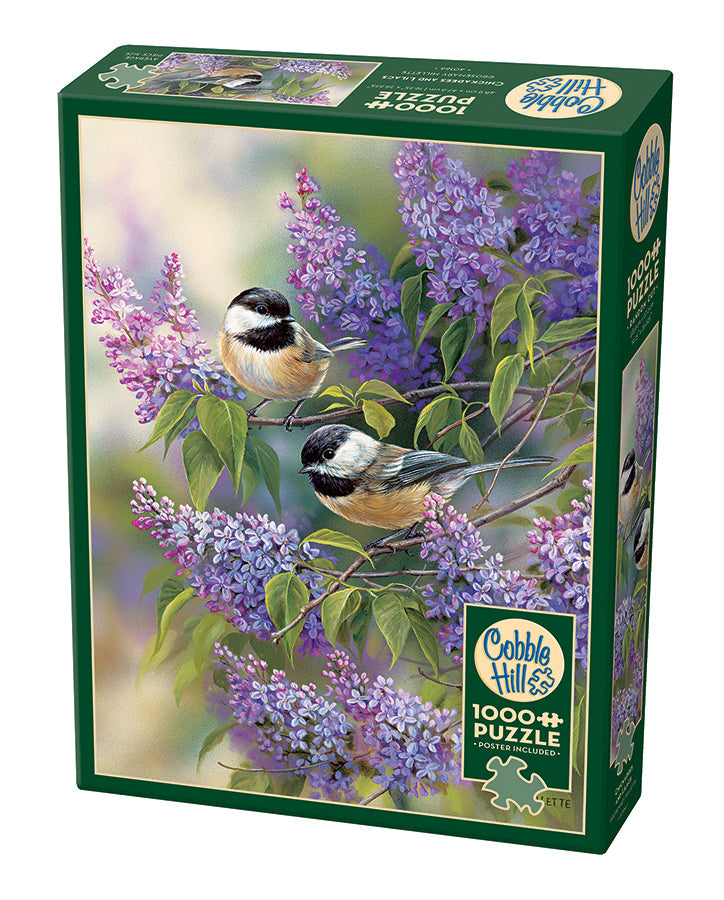 Chickadees and Lilacs | 1000 Piece