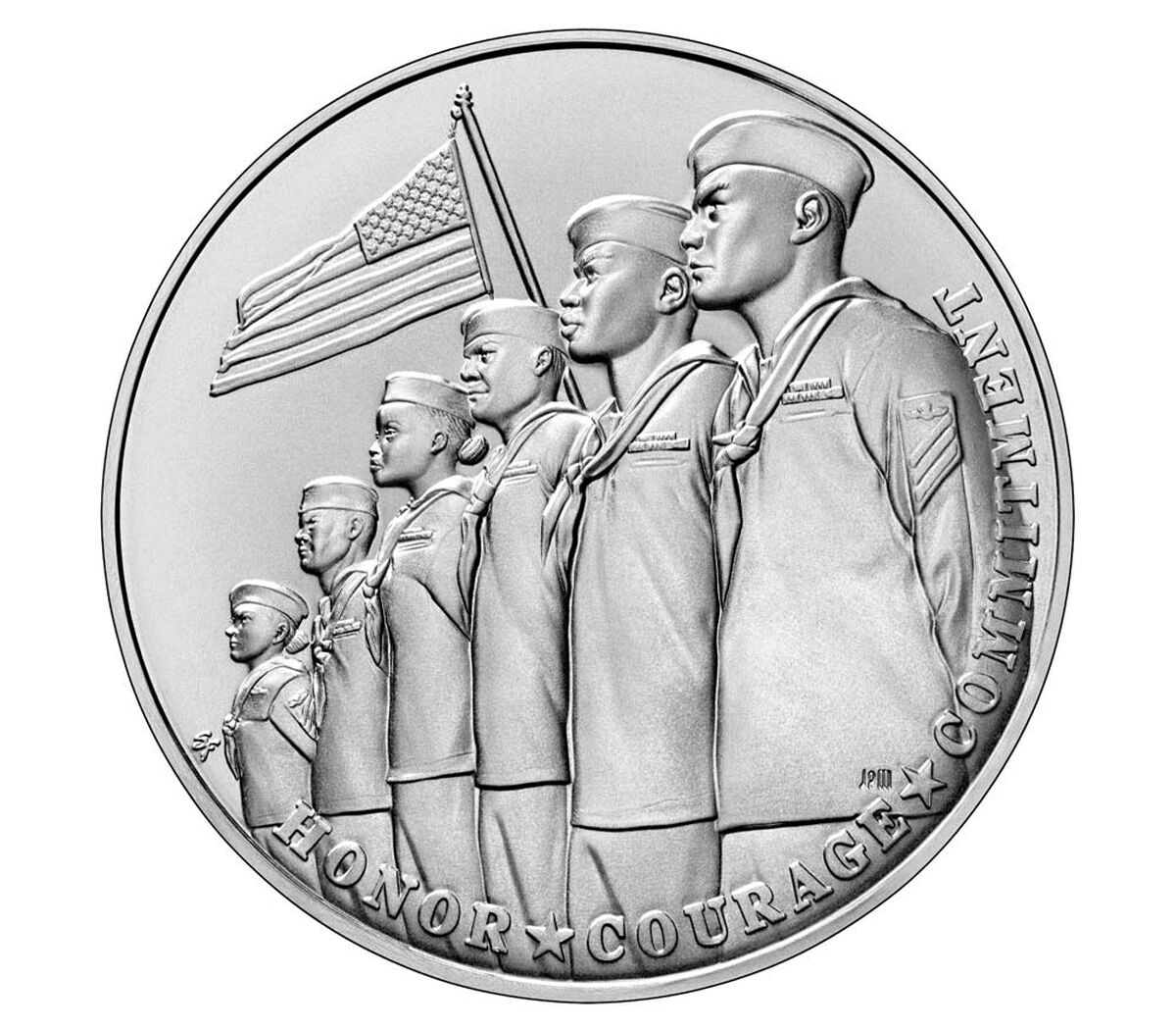 U.S. Navy One-Ounce Silver Medal G