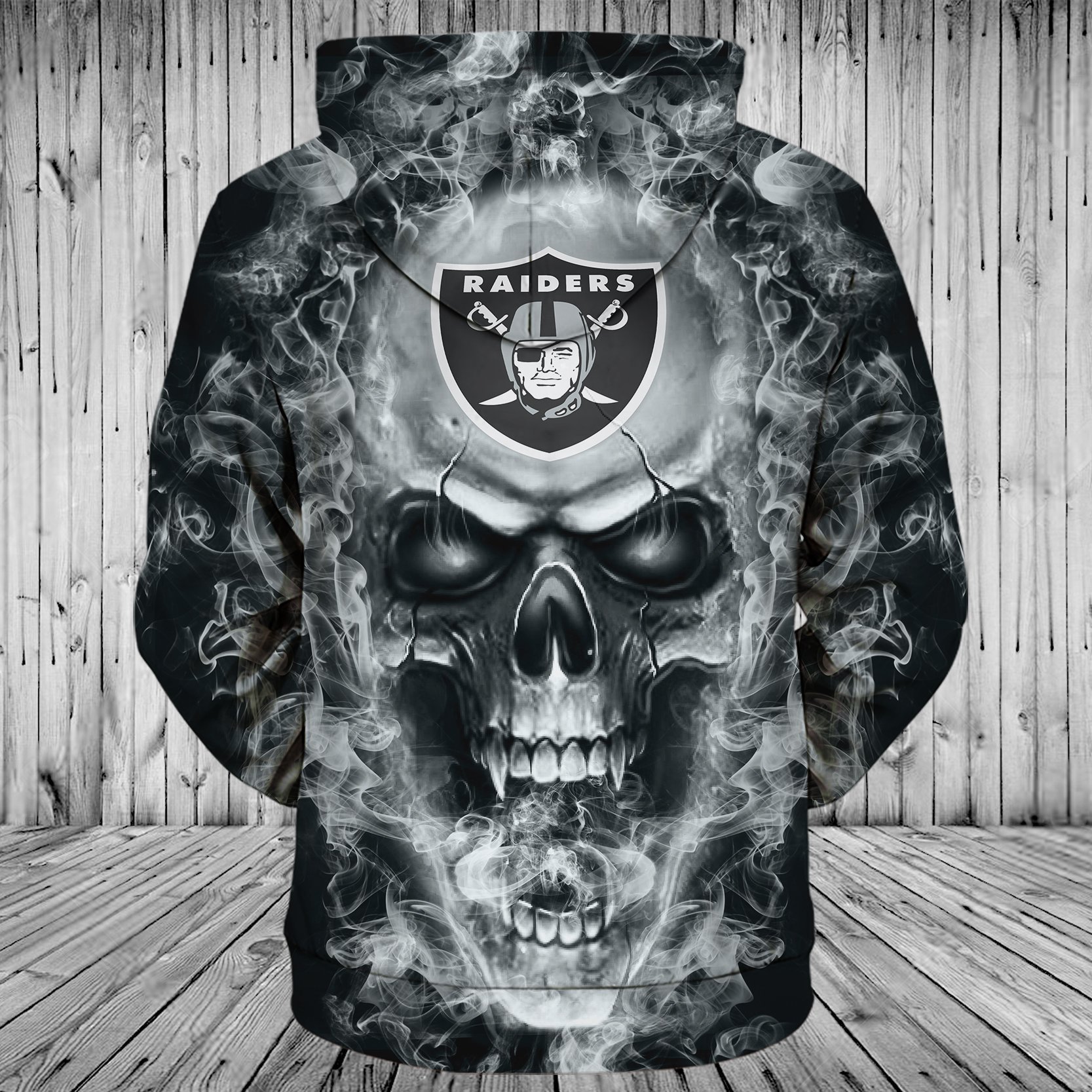 RAIDERS HOODIE 3D SKULL 83