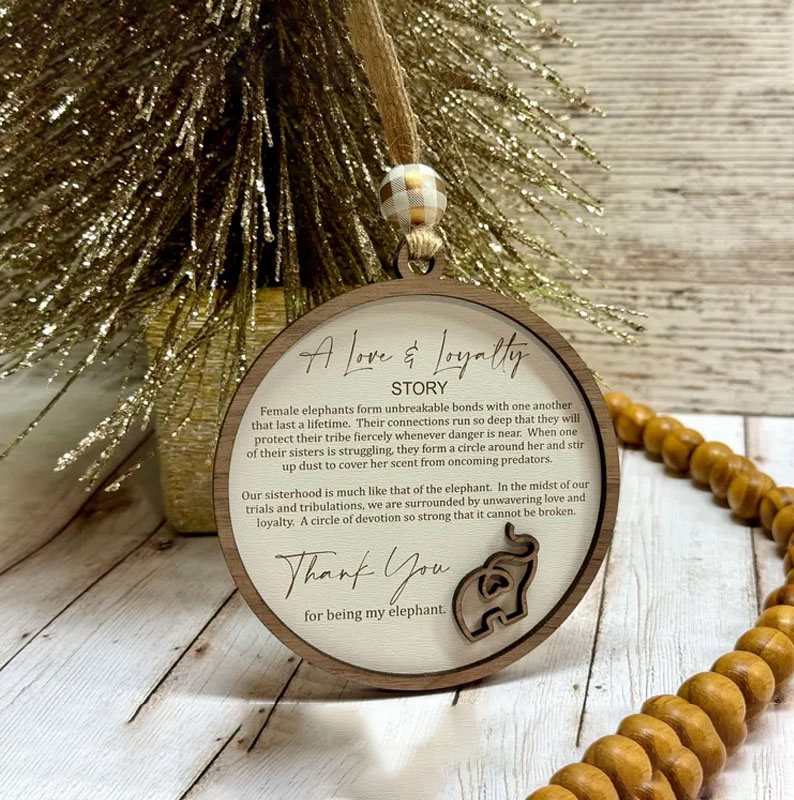 Friendship Elephant Ornament
