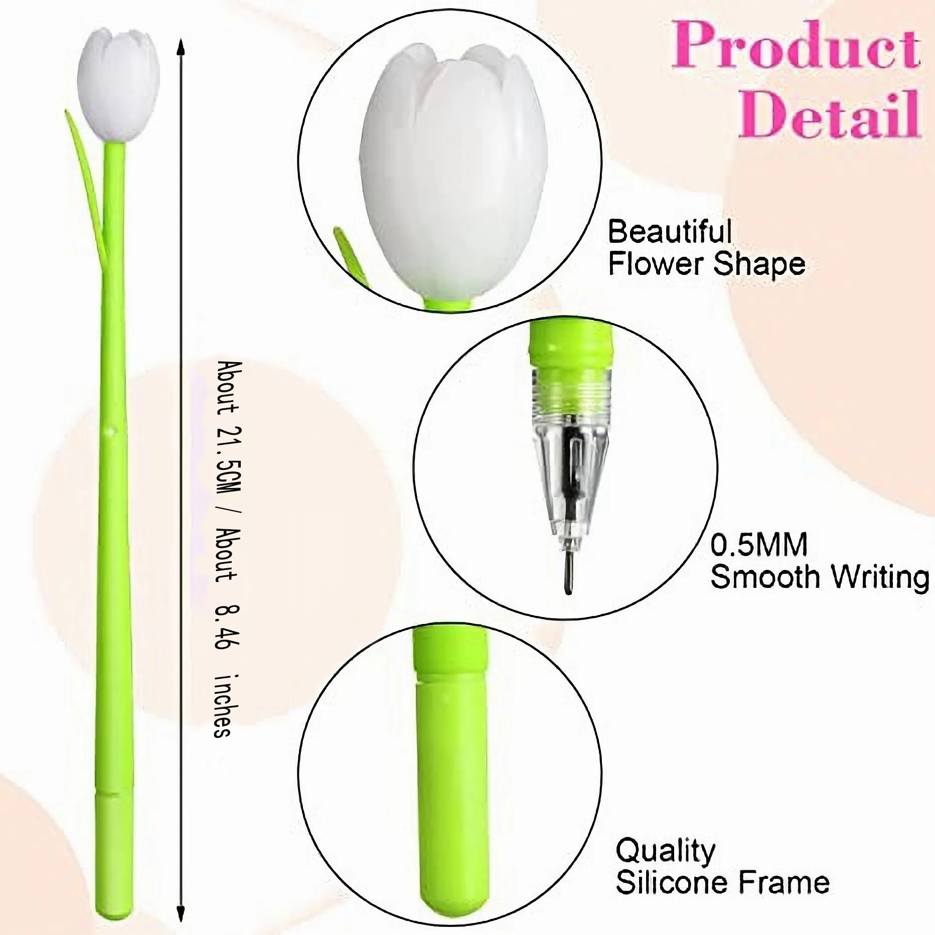 🌼Spring Hot Sale - Color-changing tulip ballpoint pens(set of 6)