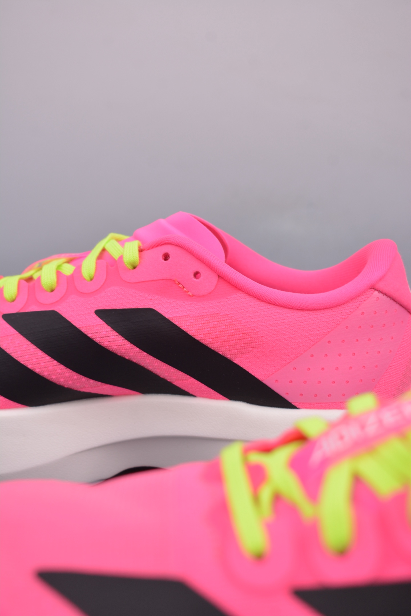 Adidas Adizero Evo SL M Running Shoes Pink Black and White JS4455
