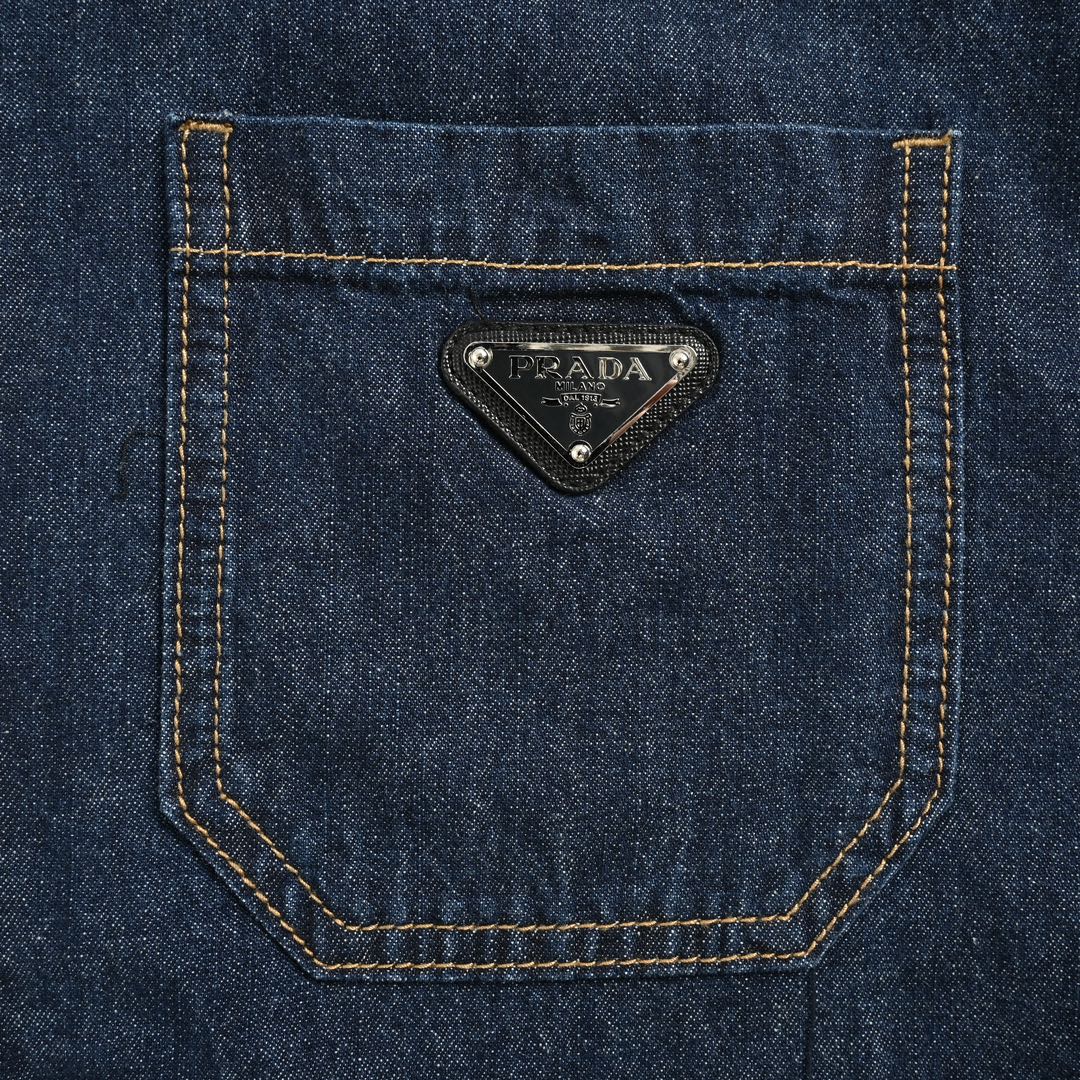 Prada 24Fw four-pocket denim jacket