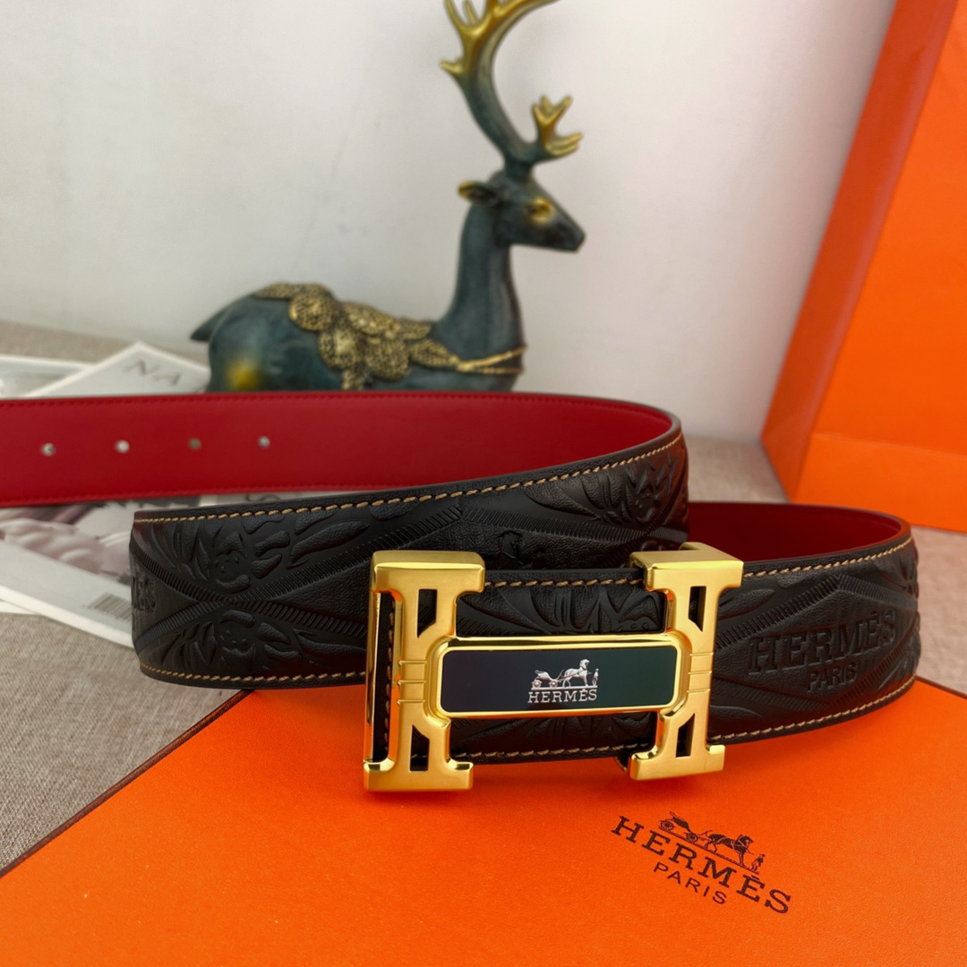 Hermès Special Leather Belt Series Width 3.8CM