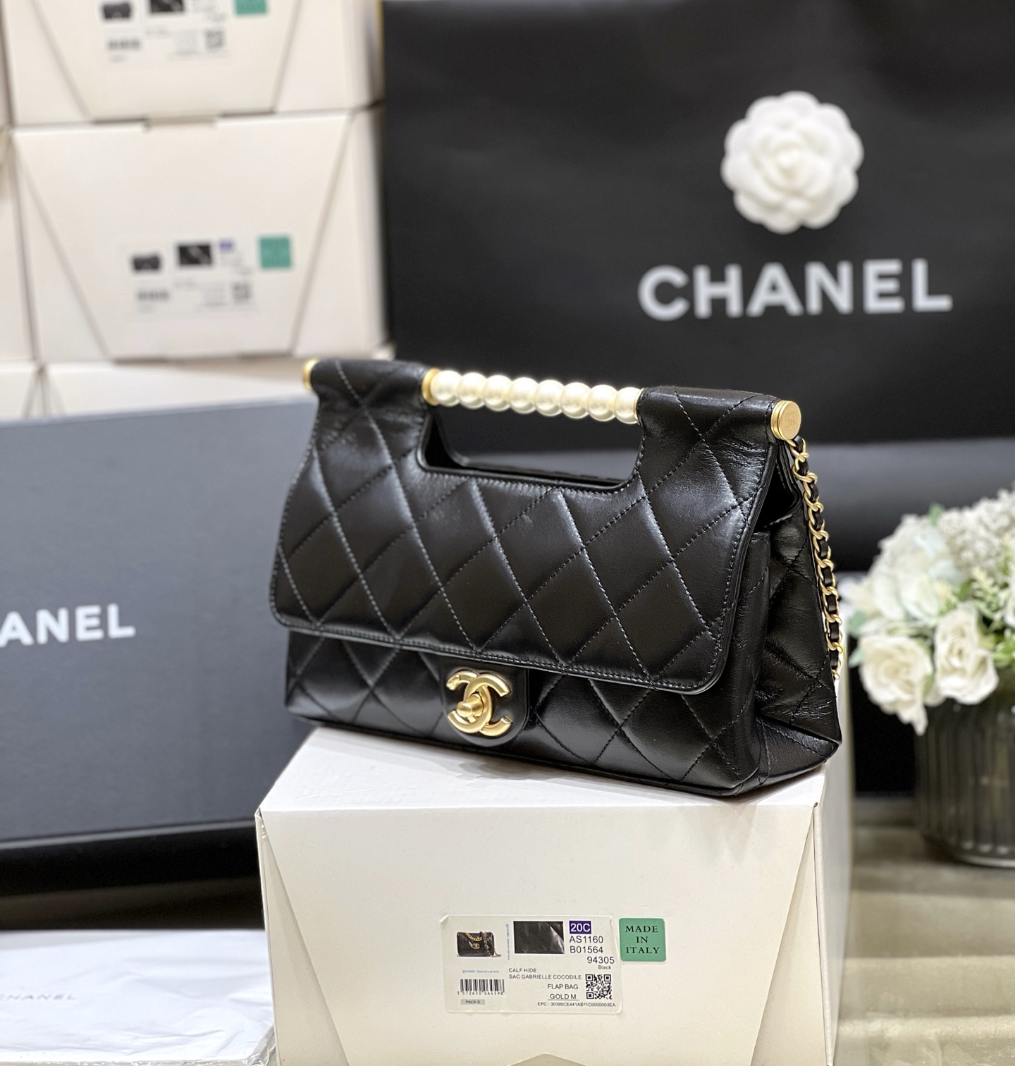 Chanel 25P Spring/Summer Preview Series Pearl Handle Bag AS5390 00138
