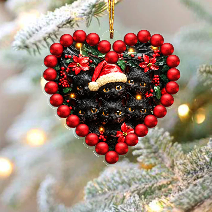 Black Cat Christmas tree Christmas Ornaments