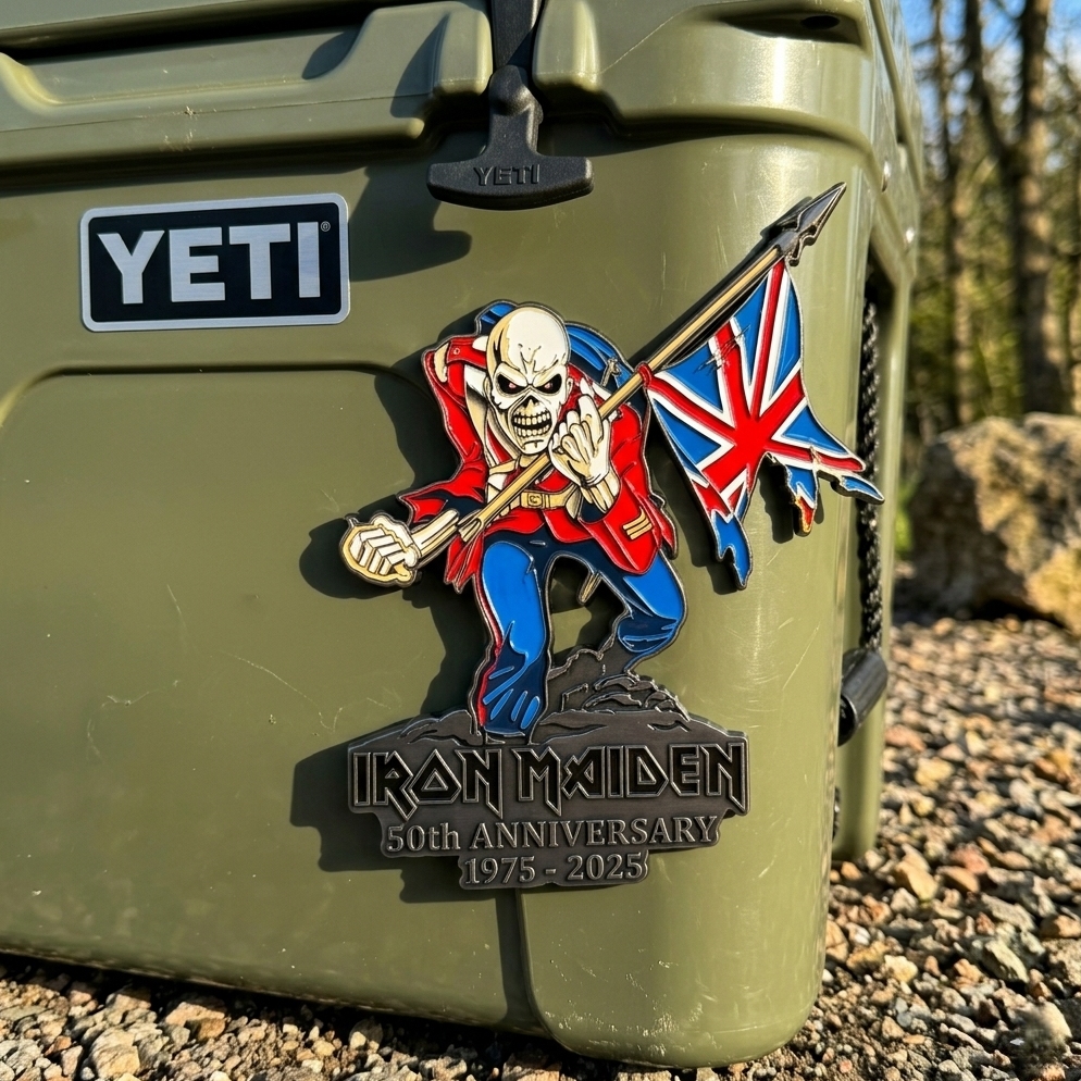 Iron Maiden 50th Anniversary Eddie Badge