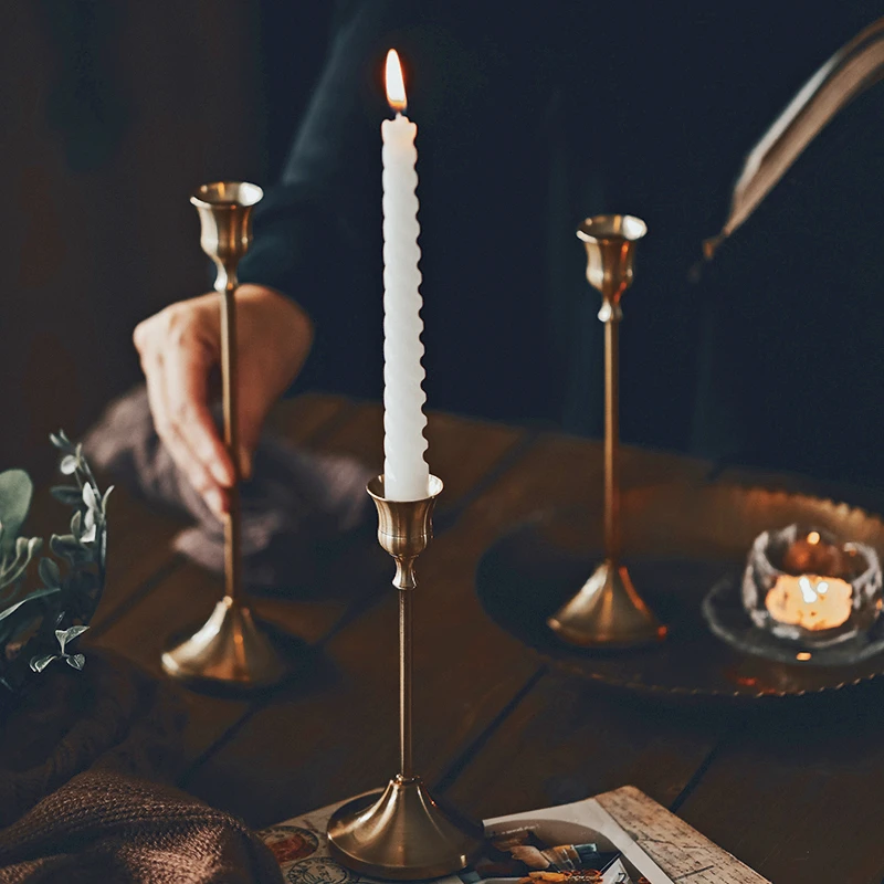 🕯️🕯️European retro electroplating candlestick