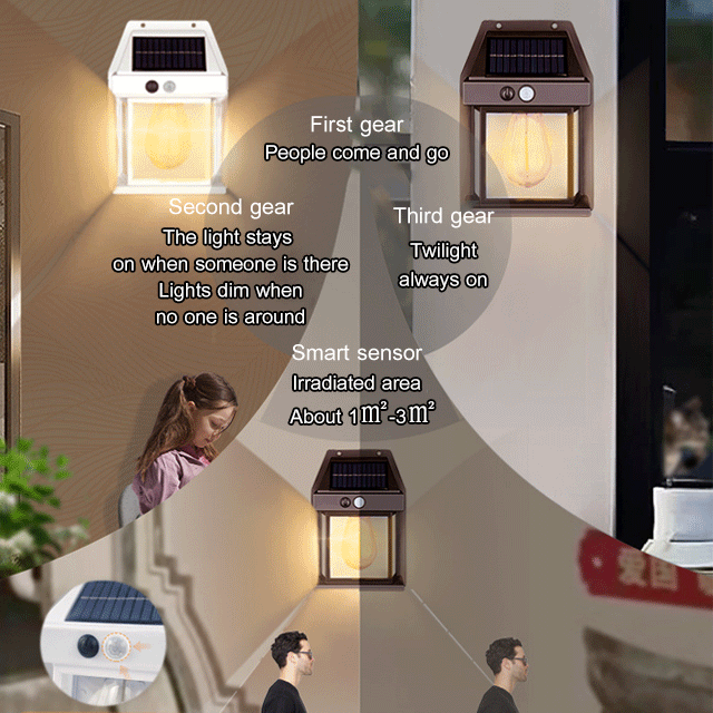💥Last Day Promotion-[SAVE 50% OFF]--Solar lamp tungsten wall lamp--BUY 2 GET FREE SHIPPING NOW!!!