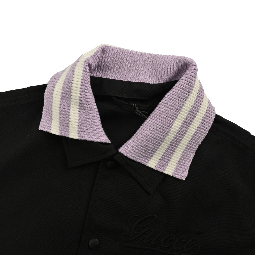 Gucci 24Fw double collar detachable jacket