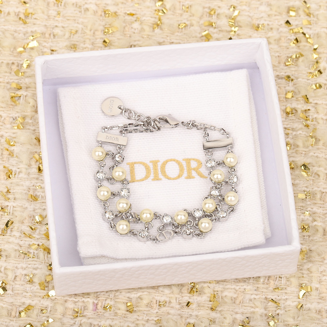 Dior Double Bead Diamond Bracelet