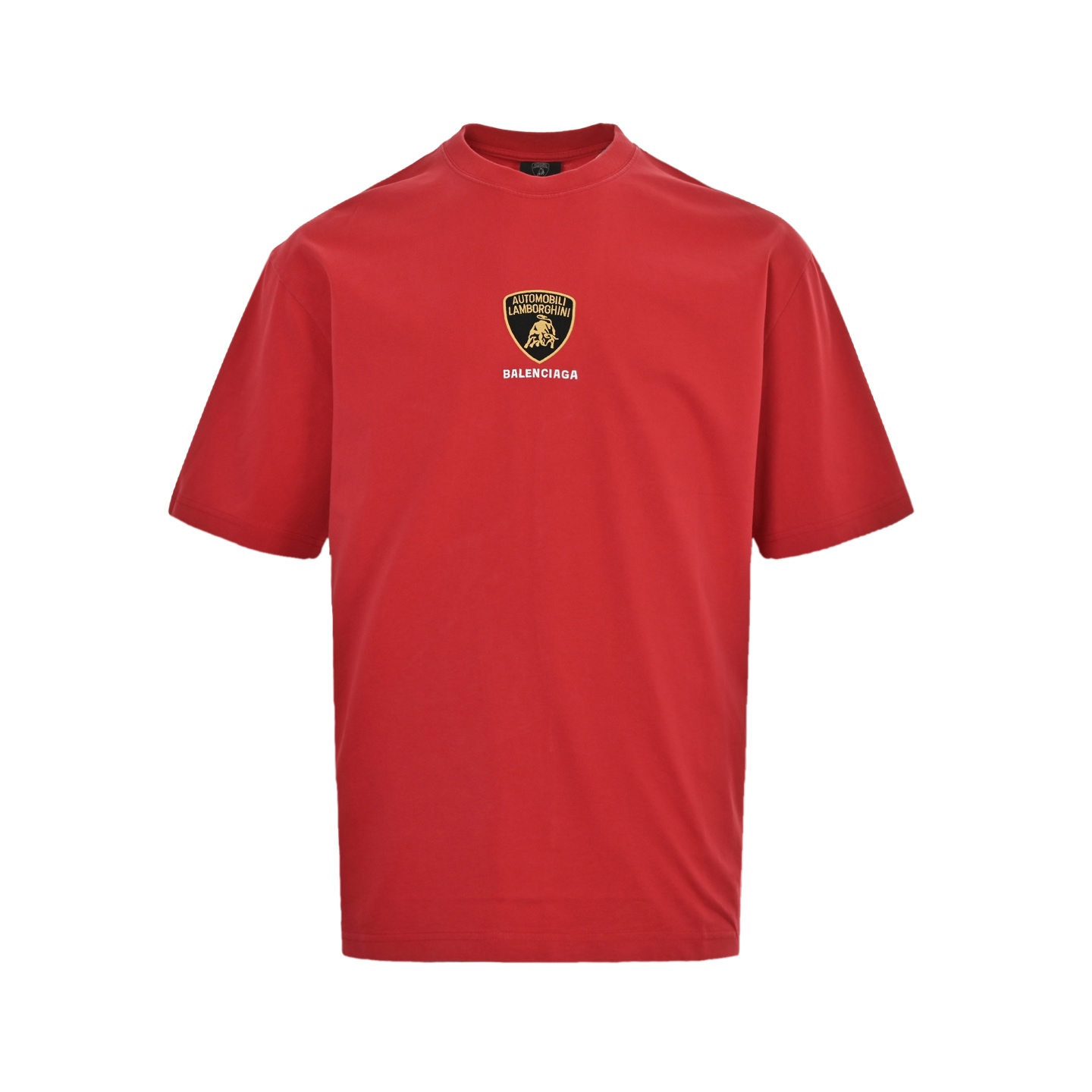 Balenciaga 25ss Lamborghini co-branded embroidered short sleeve
