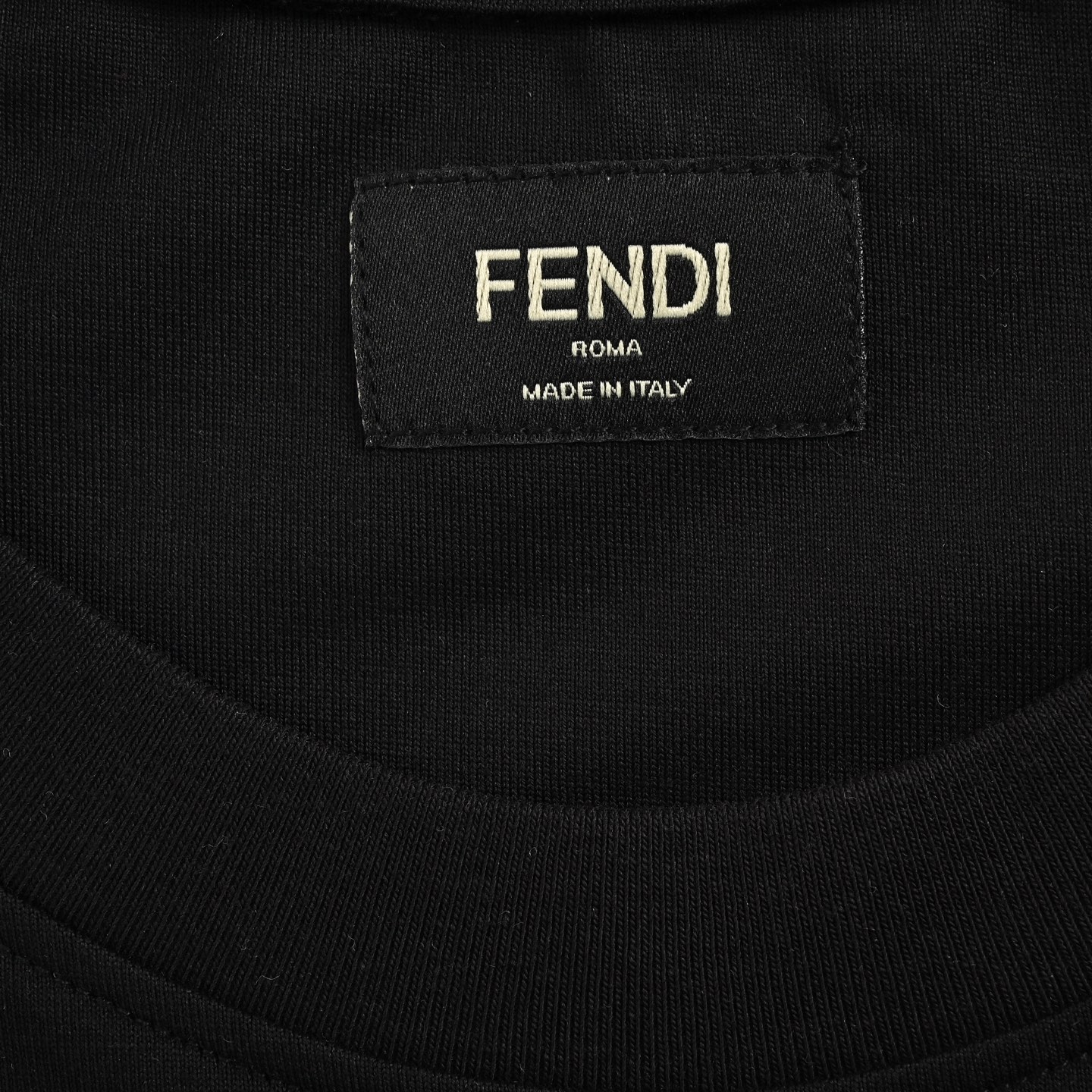 Fendi 25ss gold-stamped logo printed short sleeves