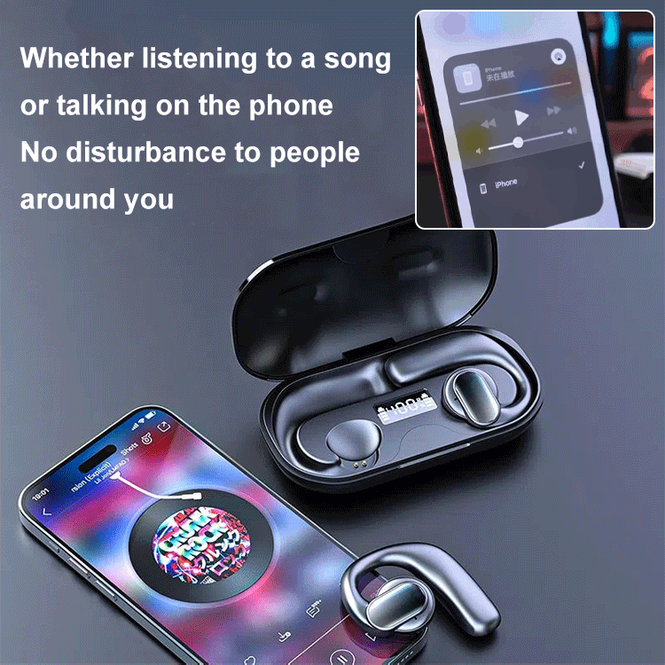 💥Last Day Promotion-[SAVE 50% OFF]--TWS wireless bone conduction digital Bluetooth earbuds--BUY 2 GET 10% OFF & FREE SHIPPING