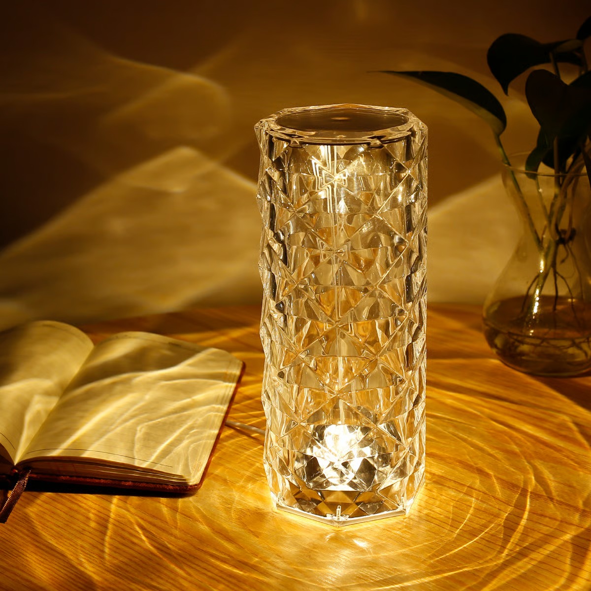🎁Touching Control Rose Crystal Lamp