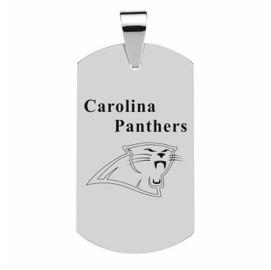 CAROLINA PANTHERS TITANIUM STEEL DOG TAG