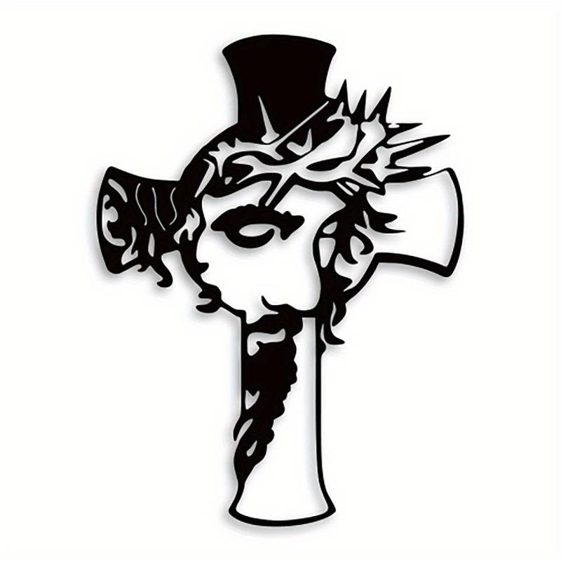 ON SALE🔥Jesus Cross Metal Sign Christ Wall Art Decor [Height of 18 inches]