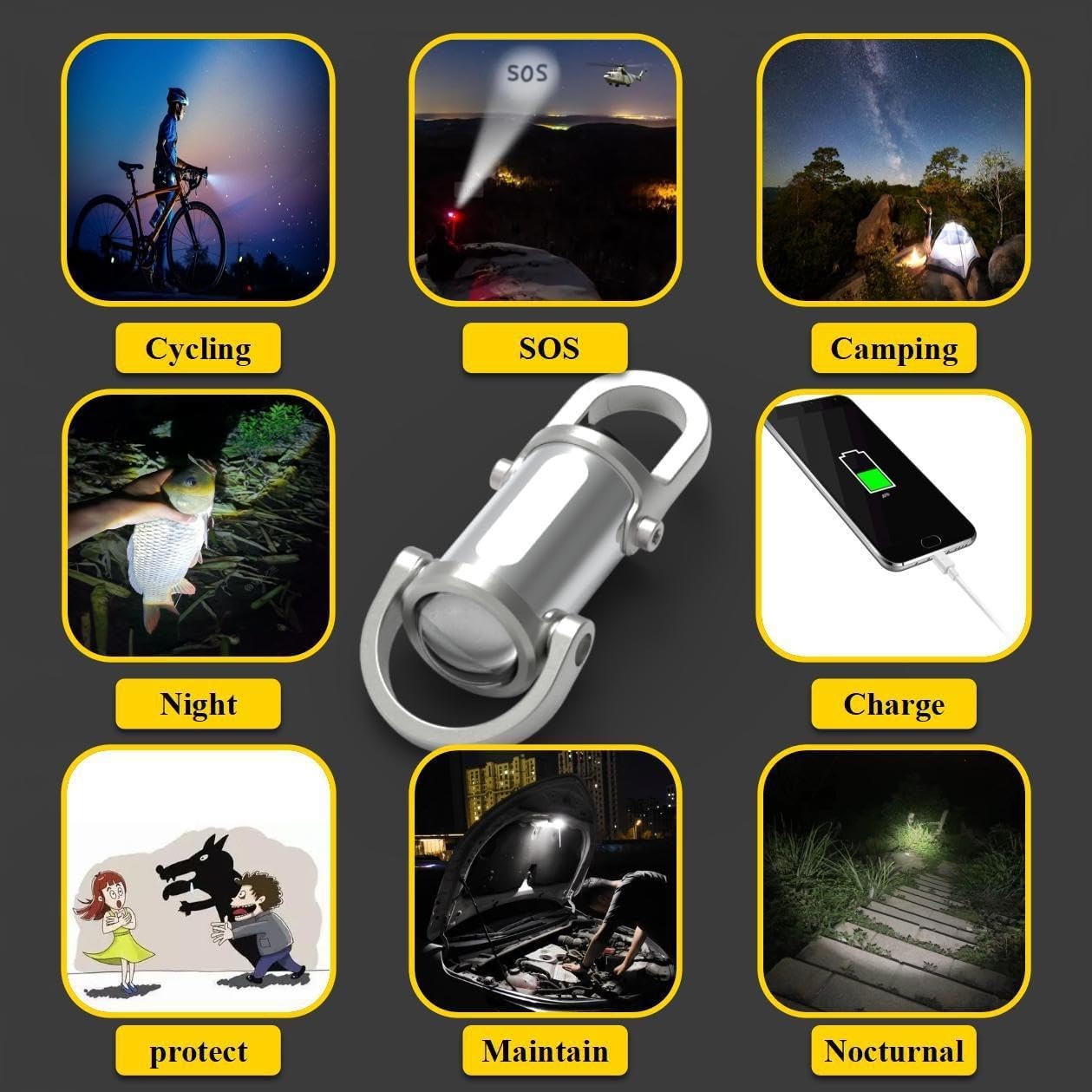 ✨Flash Sale✨Mini Keychain Flashlight Waterproof