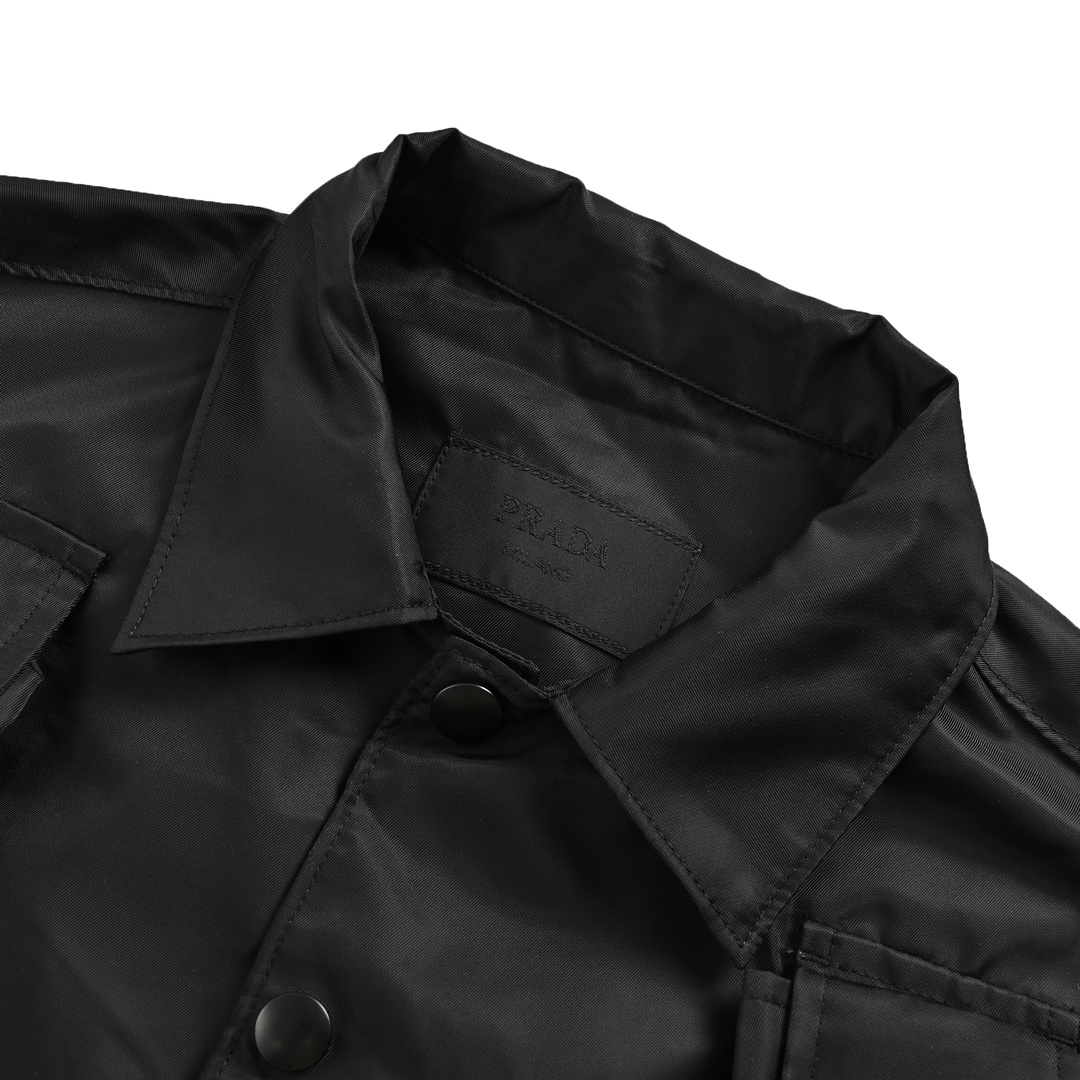 Prada 24ss multi-pocket nylon work jacket