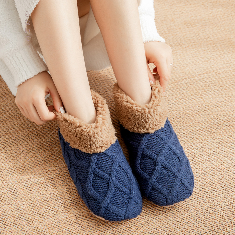 🎅2024 Christmas Promos🔥Cozy Non Slip Knitted Slipper Socks
