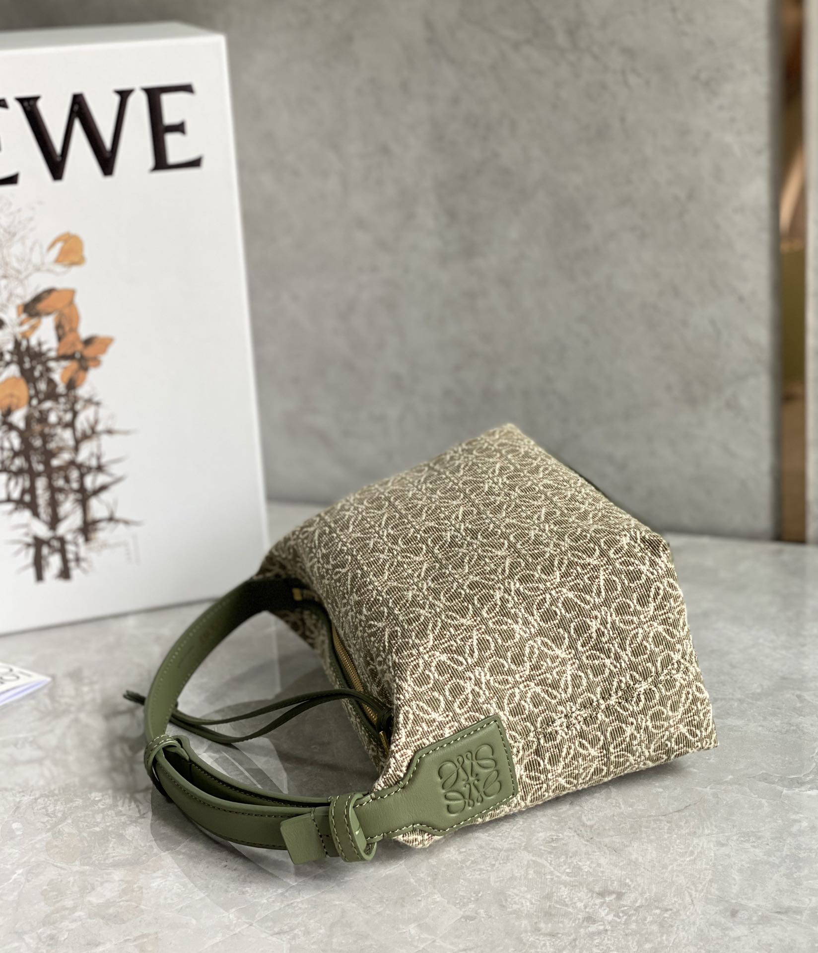 Loewe Cubi Embroidered Underarm Bag 0559