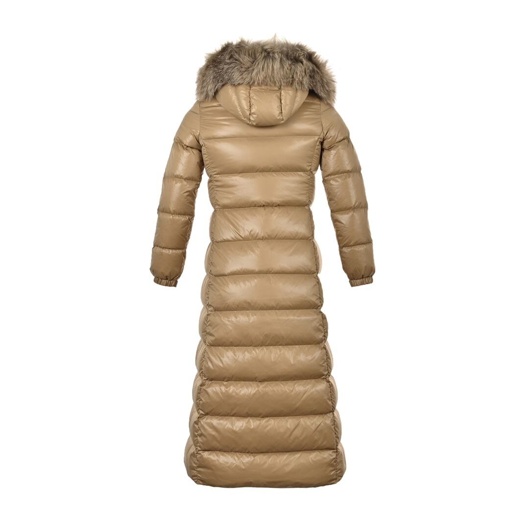 Moncler Hudson Women's Long Waist Hooded Down Jacket