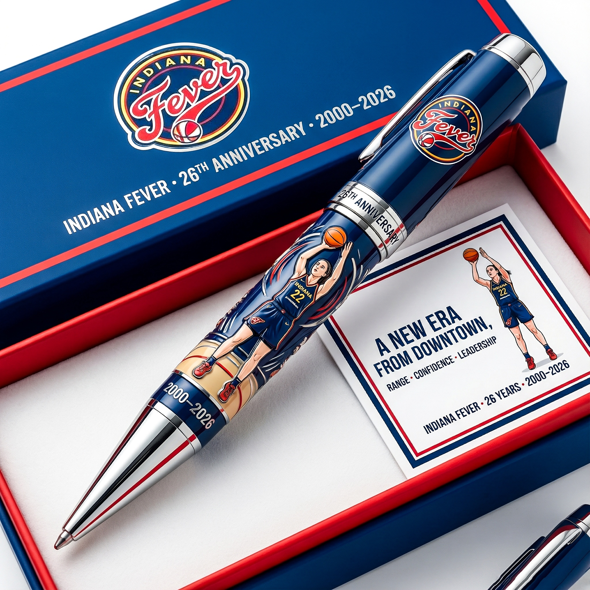 Indiana Fever 26th Anniversary Commemorative Pen