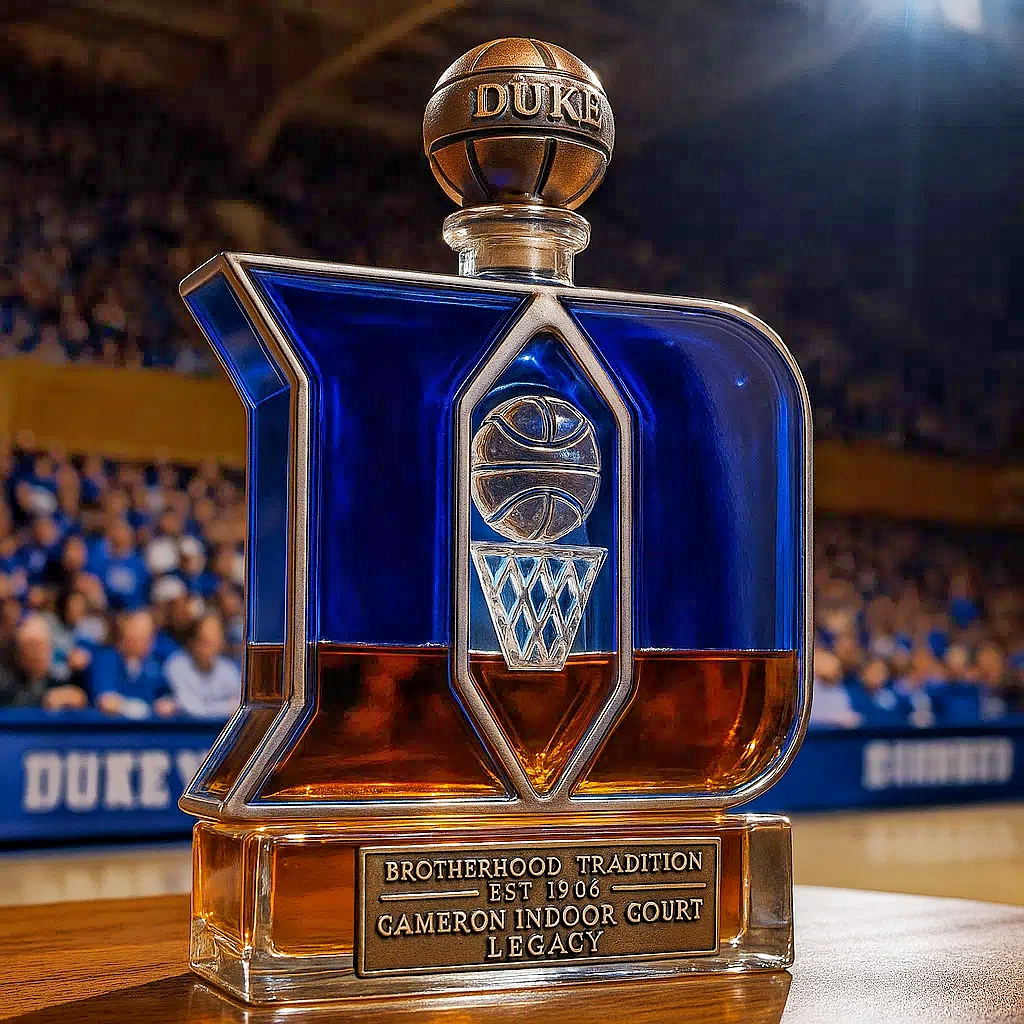 Cameron Legacy Pour——Duke Blue Devils Whiskey Bottle
