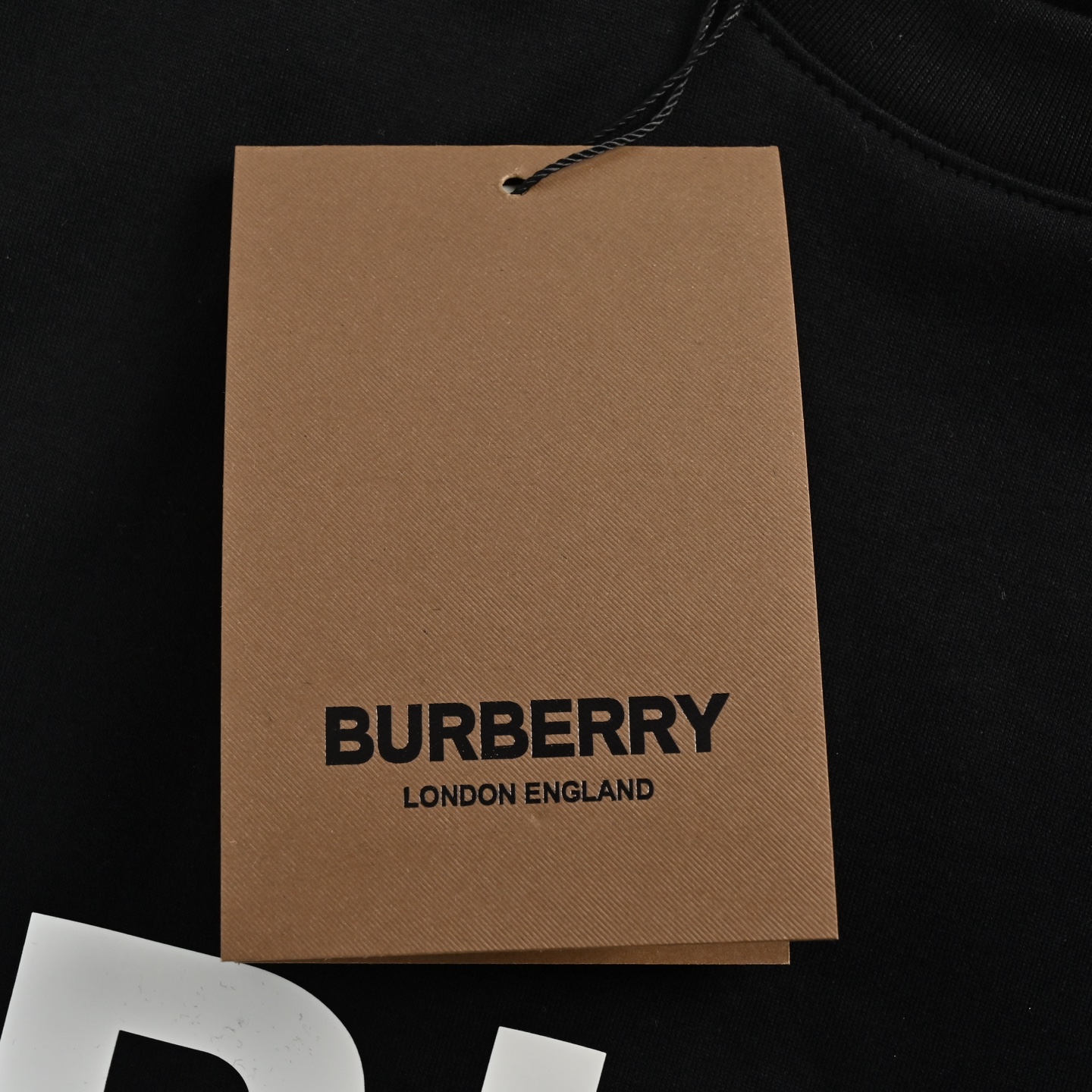 Burberry thick rubber letter logo print short sleeves