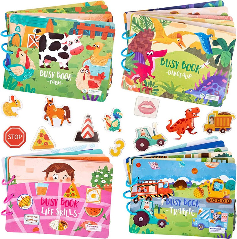 (🔥Last Day Promotion-SAVE 60% OFF)👦Children's Enlightenment Quiet Paste Book Montessori Sensory Toy Book-BUY 2 GET 10% OFF & FREE SHIPPING