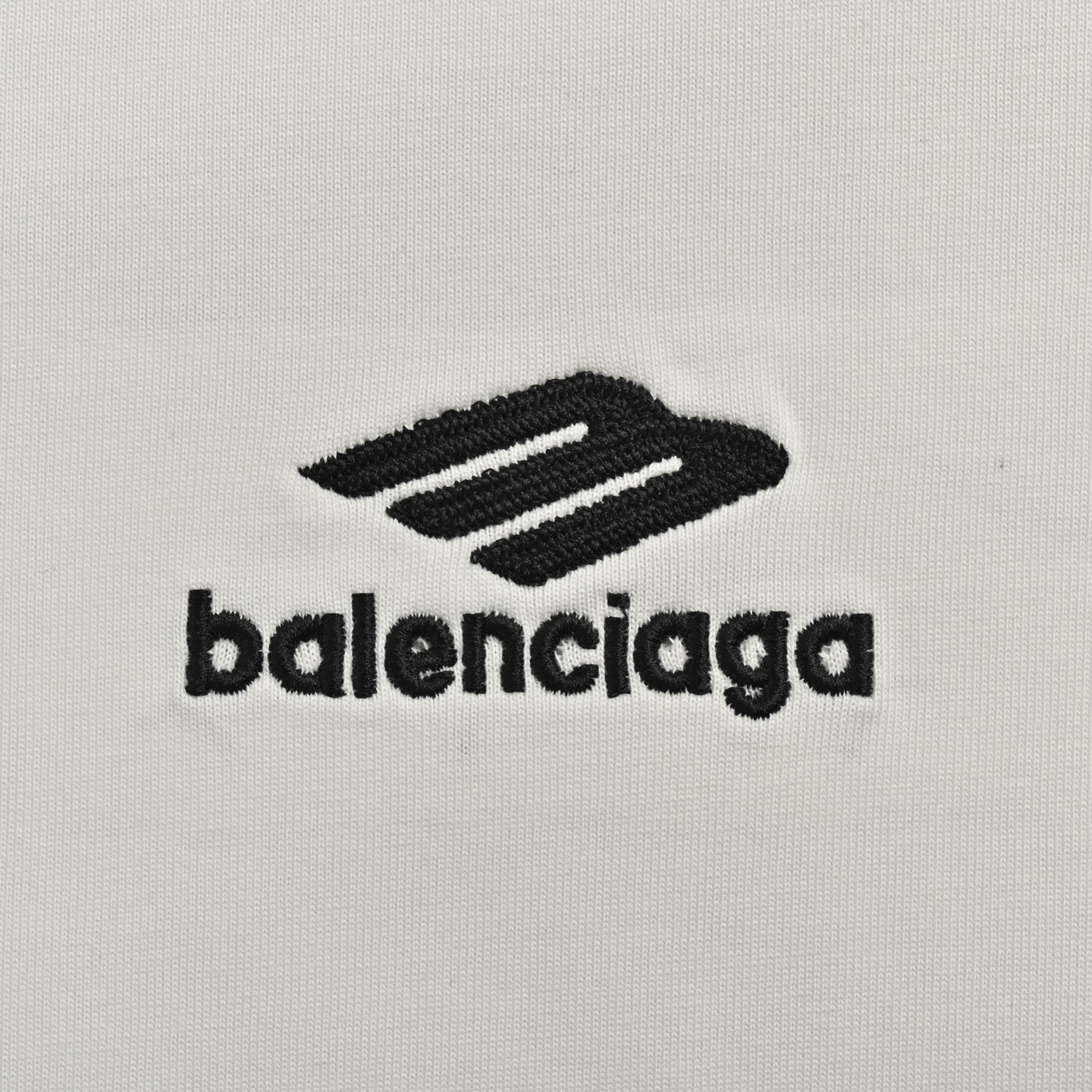 Balenciaga 25ss 3M small logo embroidered short sleeve