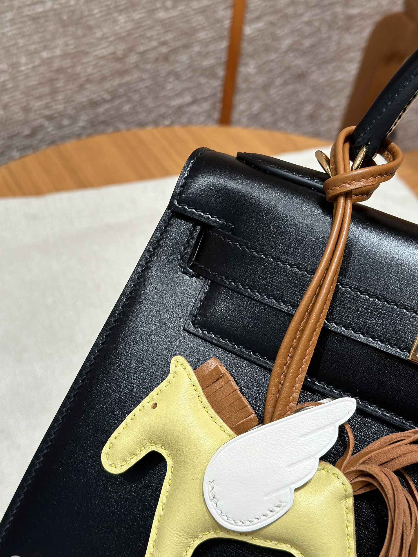 Hermes Kelly ck89noir handbag (handmade to order)