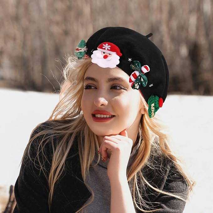 🎅🎅Cute Christmas Element Beret