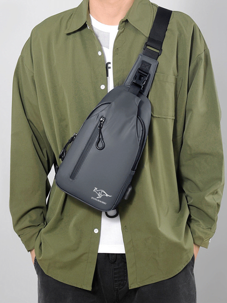 🔥Last Day Promotion-[SAVE 50% OFF]--New Fashionable USB Portable Chest Bag--BUY 2 GET 10% OFF & FREE SHIPPING