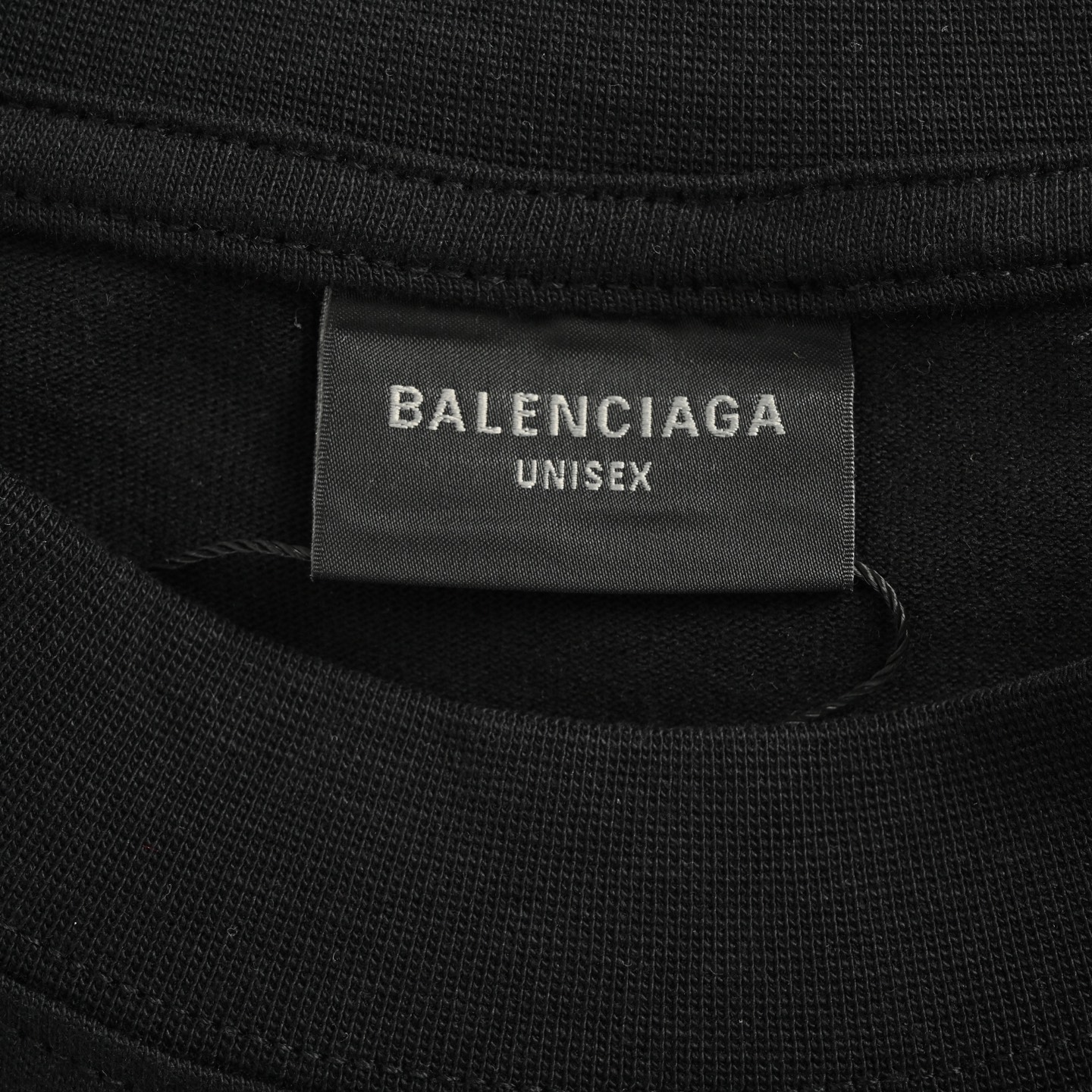 Balenciaga 25ss reverse letter embroidered print short sleeve