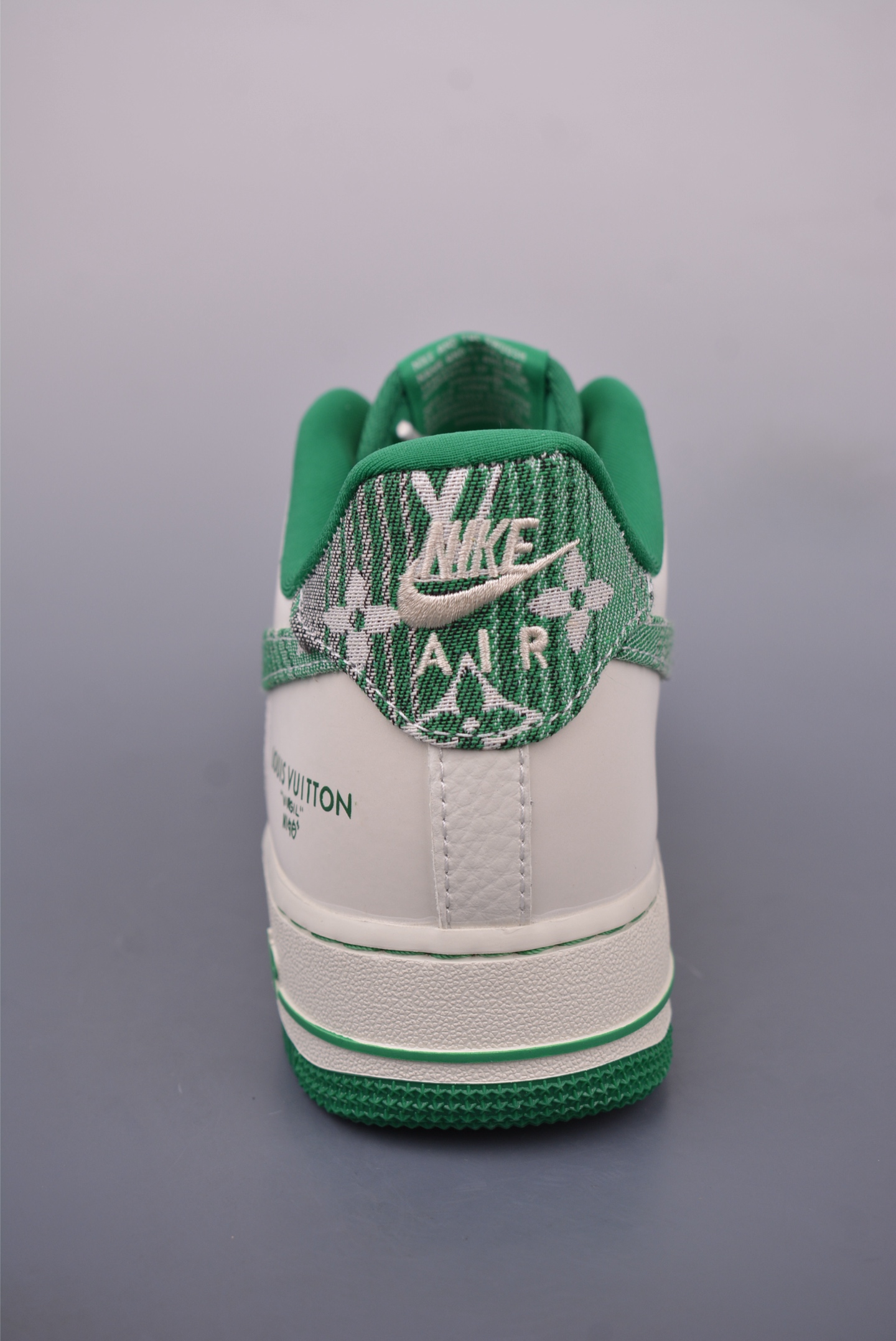 Louis Vuitton x Nike Air Force 1 07 LV8 Low Sneakers White and Green Print SC9207-538