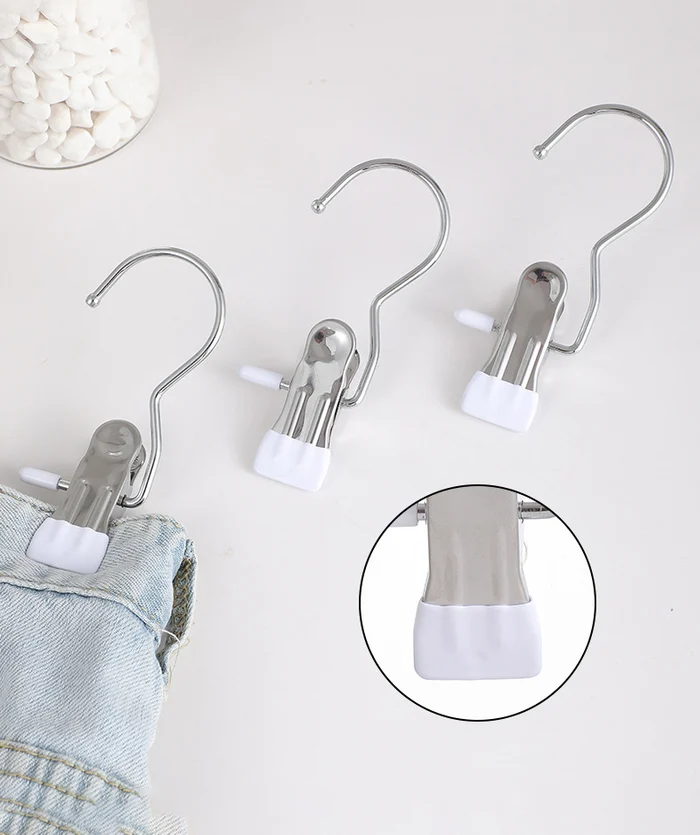 💥2023 Hot Sale- 49% OFF💥Anti-rust Clip Space-saving Clothespin Hat Pants Storage Hanging Travel Hook