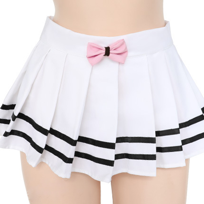 Kitty Ear Pleated Skirt Bow-Knot Lingerie Set