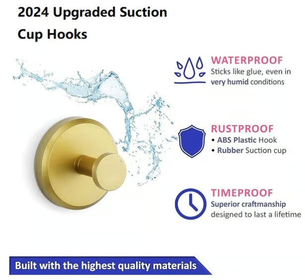 Upgraded Suction Cup Hooks